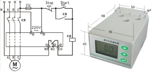 SJD701B-1-100A數字式熱繼電器/電動機綜合保護器